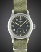A GENTLEMAN'S BRITISH MILITARY LEMANIA W.W.W. WRIST WATCH CIRCA 1940s, PART OF THE 