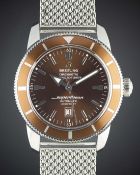 A GENTLEMAN'S STAINLESS STEEL BREITLING SUPEROCEAN HERITAGE 46 AUTOMATIC BRACELET WATCH CIRCA