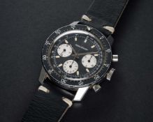 A RARE GENTLEMAN'S STAINLESS STEEL JAEGER LECOULTRE 