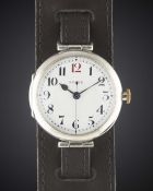 A RARE GENTLEMAN'S SOLID SILVER ROLEX 