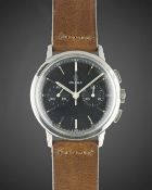 A GENTLEMAN'S STAINLESS STEEL OMEGA CHRONOGRAPH WRIST WATCH CIRCA 1965, REF. 101.009-65 WITH MATT