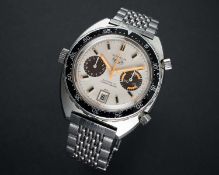A VERY RARE GENTLEMAN'S STAINLESS STEEL HEUER AUTAVIA 