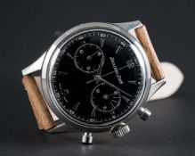 A RARE GENTLEMAN'S LARGE SIZE STAINLESS STEEL EXCELSIOR PARK 