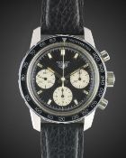 A GENTLEMAN'S STAINLESS STEEL HEUER AUTAVIA CHRONOGRAPH WRIST WATCH  CIRCA 1970, REF. 2446C