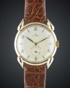 A GENTLEMAN'S 18K SOLID PINK GOLD ROLEX WRIST WATCH CIRCA 1950s, REF. 6240 WITH 