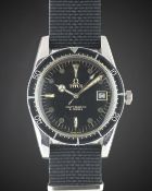 A RARE GENTLEMAN'S STAINLESS STEEL TITUS CALYPSOMATIC DIVERS WRIST WATCH CIRCA 1960s, REF. 7986 