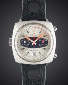 A GENTLEMAN'S STAINLESS STEEL BREITLING CHRONO-MATIC CHRONOGRAPH WRIST WATCH CIRCA 1969, REF. 2111