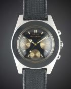 A RARE GENTLEMAN'S STAINLESS STEEL BULOVA SEA HUNTER 200M DIVERS CHRONOGRAPH WRIST WATCH CIRCA