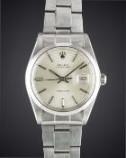 A GENTLEMAN'S STAINLESS STEEL ROLEX OYSTERDATE PRECISION BRACELET WATCH CIRCA 1977, REF. 6694