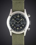 A GENTLEMAN'S STAINLESS STEEL NICOLET WATCH SUPER WATERPROOF CHRONOGRAPH WRIST WATCH CIRCA 1960s
