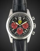 A GENTLEMAN'S STAINLESS STEEL GIRARD PERREGAUX FERRARI F1 CHRONOGRAPH WRIST WATCH DATED 2003, REF.