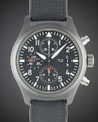 A GENTLEMAN'S CERAMIC & TITANIUM IWC TOP GUN PILOTS CHRONOGRAPH WRIST WATCH CIRCA 2008, REF. 3789