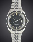 A GENTLEMAN'S STAINLESS STEEL OMEGA SEAMASTER 120 DIVERS BRACELET WATCH CIRCA 1968, REF. 166.027