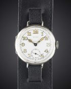 A GENTLEMAN'S SOLID SILVER LONGINES MAPPIN 