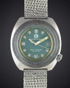 A GENTLEMAN'S STAINLESS STEEL AQUA LUNG U.S. DIVERS CO QUARTZ DIVERS BRACELET WATCH CIRCA 1980, REF.