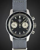 A GENTLEMAN'S STAINLESS STEEL HEUER AUTAVIA CHRONOGRAPH WRIST WATCH  CIRCA 1970, REF. 7763C