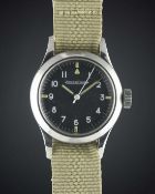 A VERY RARE GENTLEMAN'S STAINLESS STEEL ROYAL AUSTRALIAN AIR FORCE JAEGER LECOULTRE MARK 11 PILOTS