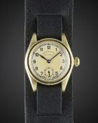 A RARE GENTLEMAN'S 9CT SOLID GOLD ROLEX OYSTER CHRONOMETRE WRIST WATCH CIRCA 1940, REF. 2574