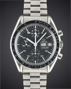 A GENTLEMAN'S STAINLESS STEEL OMEGA SPEEDMASTER PROFESSIONAL 