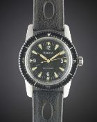 A RARE GENTLEMAN'S STAINLESS STEEL BULOVA 