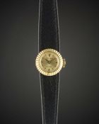 A LADIES 18K SOLID GOLD ROLEX CHAMELEON WRIST WATCH CIRCA 1960s, WITH ORIGINAL BOX & ADDITIONAL