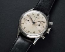 A VERY RARE GENTLEMAN'S LARGE SIZE STAINLESS STEEL SWEDISH MILITARY ROYAL NAVY EXCELSIOR PARK 