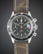 A GENTLEMAN'S STAINLESS STEEL CHRONOSPORT CHRONOGRAPH WRIST WATCH CIRCA 1970 Movement: 17J, manual