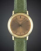 A RARE GENTLEMAN'S 18K SOLID GOLD PATEK PHILIPPE CALATRAVA WRIST WATCH CIRCA 1970s, REF. 3569 WITH