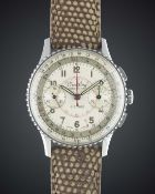 A GENTLEMAN'S STAINLESS STEEL BREITLING CHRONOMAT CHRONOGRAPH WRIST WATCH CIRCA 1946, REF. 769