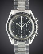 A RARE GENTLEMAN'S STAINLESS STEEL OMEGA SPEEDMASTER PROFESSIONAL 