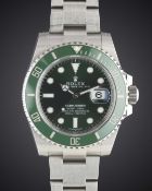 A GENTLEMAN'S STAINLESS STEEL ROLEX OYSTER PERPETUAL DATE SUBMARINER 