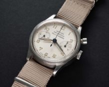 A VERY RARE GENTLEMAN'S STAINLESS STEEL ITALIAN NAVY ISTITUTO IDROGRAFICO DELLA MARINA LEMANIA