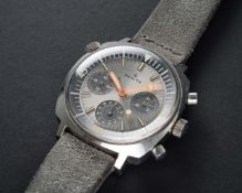A RARE GENTLEMAN'S STAINLESS STEEL ZENITH SUPER SUB SEA DIVERS CHRONOGRAPH WRIST WATCH CIRCA 1968,