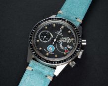 A VERY RARE GENTLEMAN'S STAINLESS STEEL YEMA YACHTINGRAF 