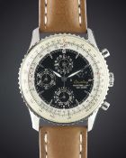 A GENTLEMAN'S STAINLESS STEEL BREITLING MONTBRILLIANT 1461 JOURS TRIPLE CALENDAR MOONPHASE