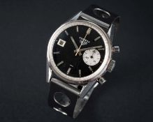 A VERY RARE GENTLEMAN'S STAINLESS STEEL HEUER CARRERA 