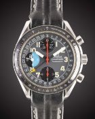 A GENTLEMAN'S STAINLESS STEEL OMEGA SPEEDMASTER 