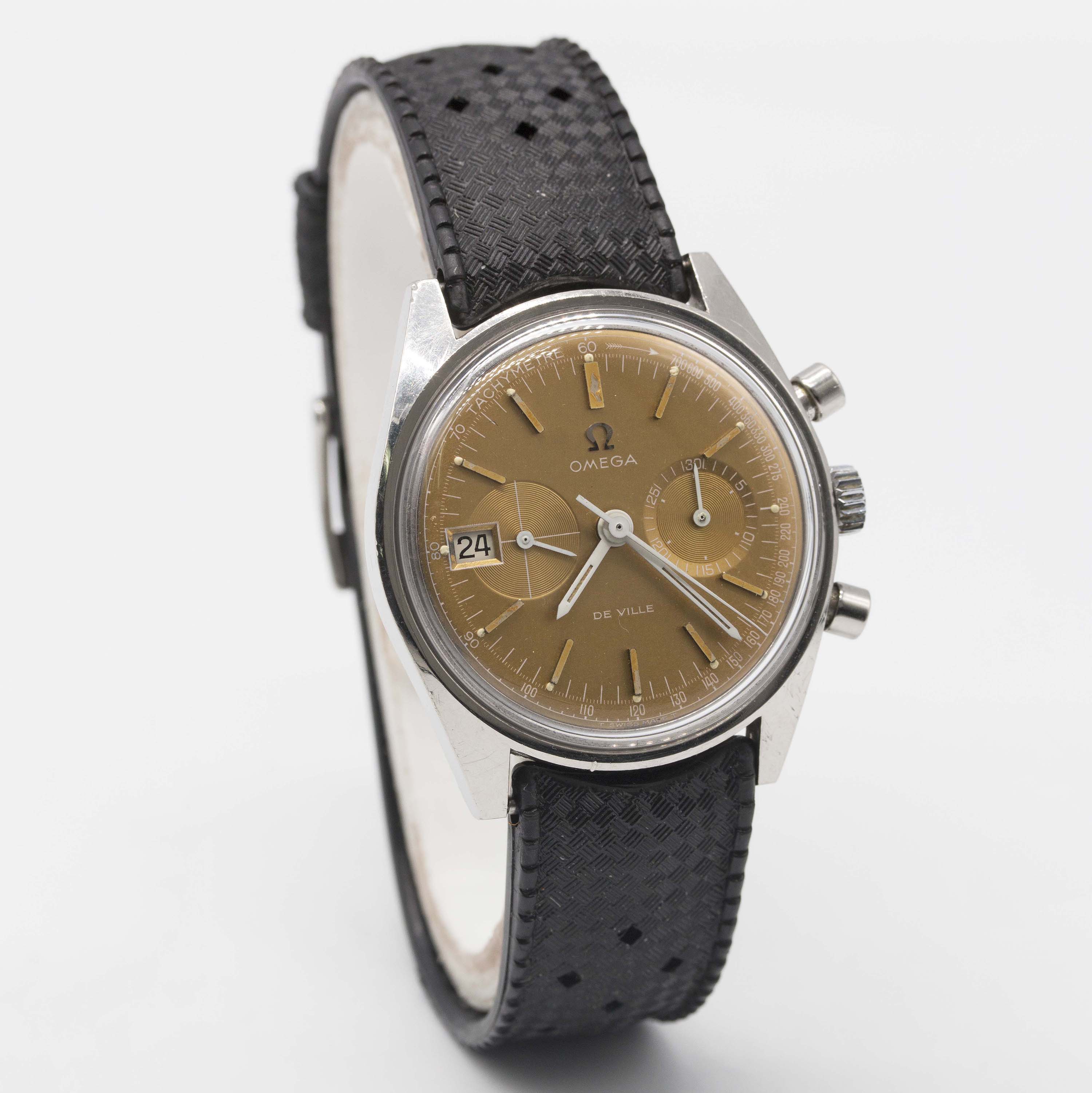 A GENTLEMAN'S STAINLESS STEEL OMEGA DE VILLE DATO CHRONOGRAPH WRIST WATCH CIRCA 1970, REF. 146.017 - Image 5 of 10