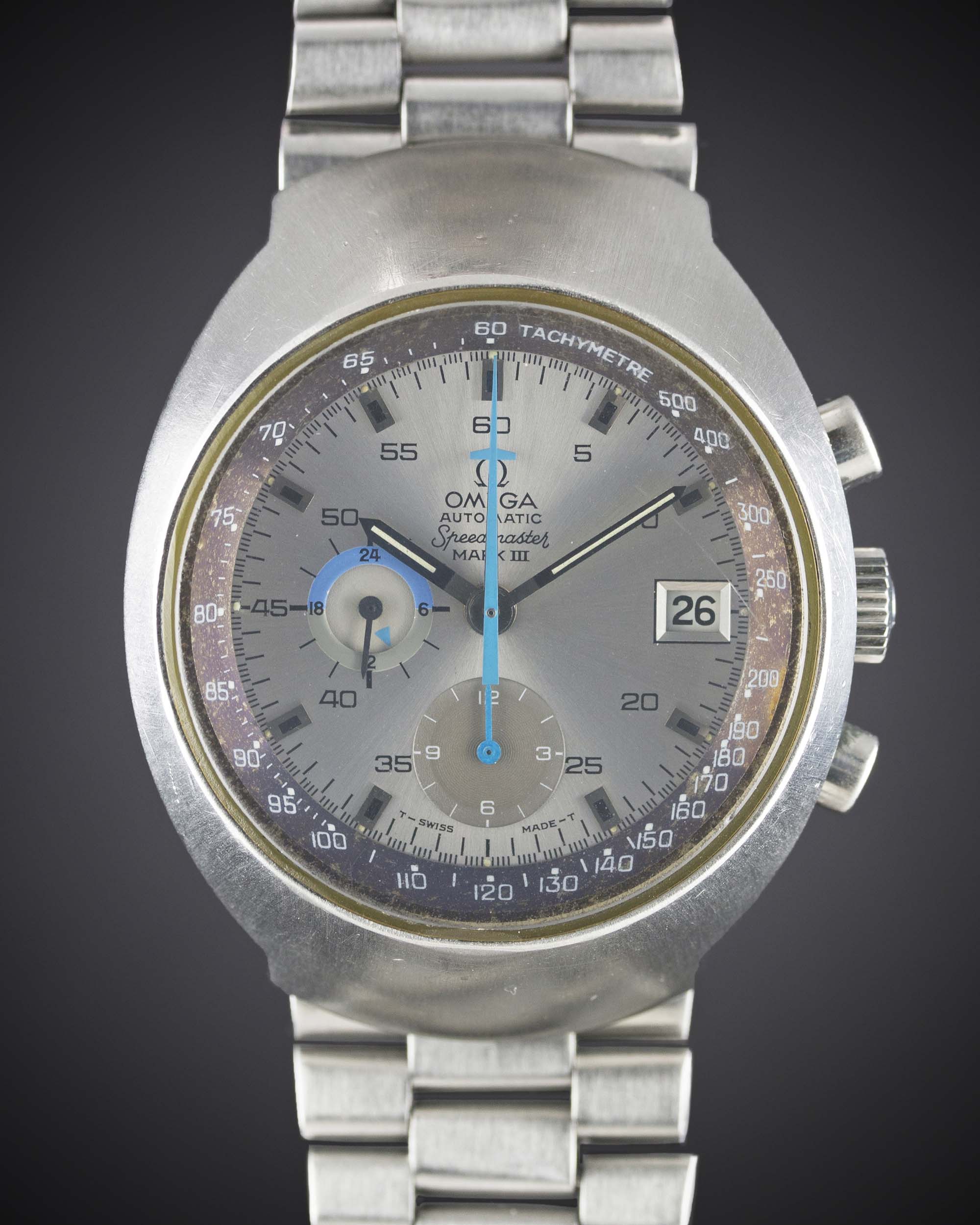 A GENTLEMAN'S STAINLESS STEEL OMEGA SPEEDMASTER PROFESSIONAL MARK III AUTOMATIC CHRONOGRAPH BRACELET