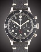 A GENTLEMAN'S STAINLESS STEEL GERMAN MILITARY HEUER 
