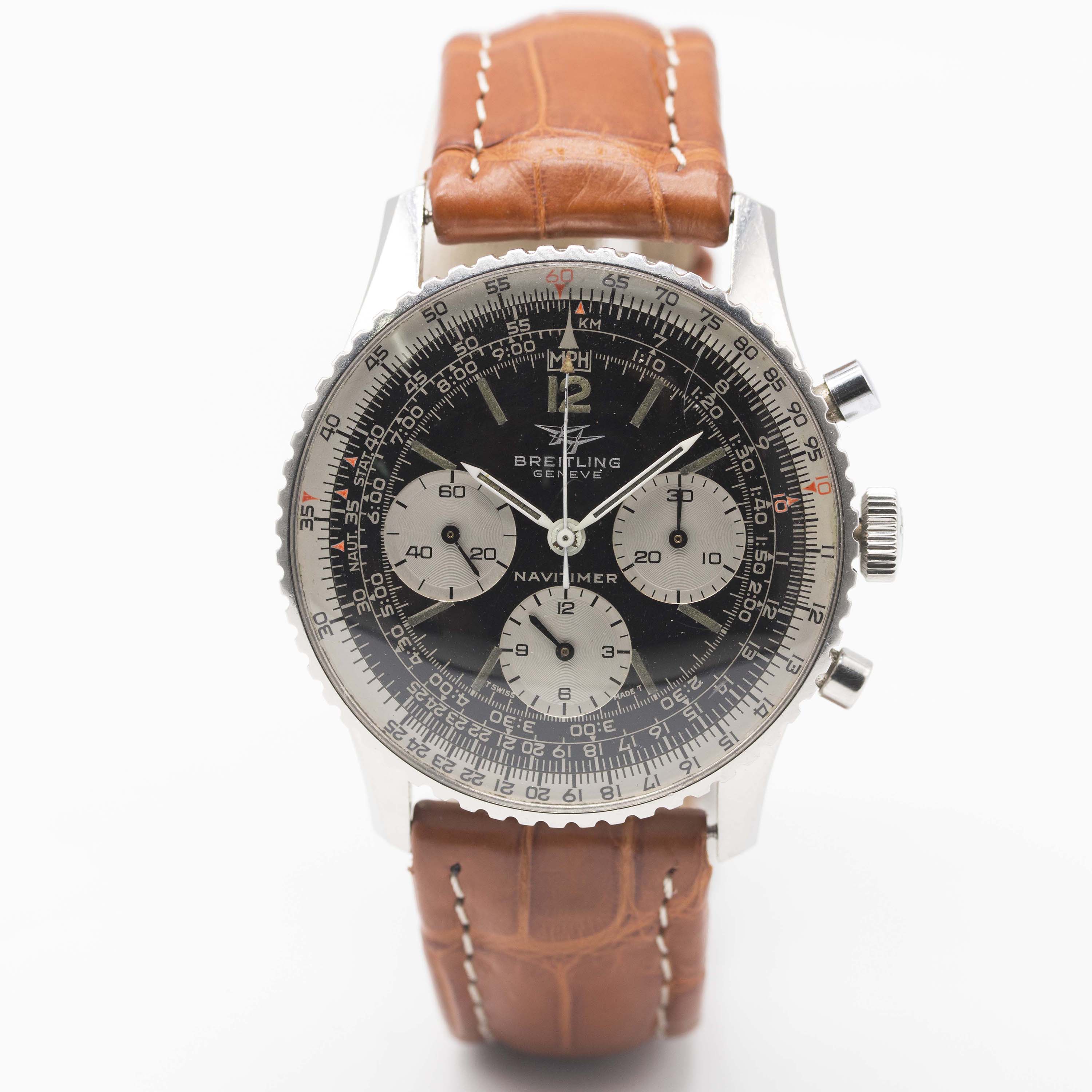 A GENTLEMAN'S STAINLESS STEEL BREITLING NAVITIMER CHRONOGRAPH WRIST WATCH CIRCA 1971, REF. 806 " - Image 2 of 11