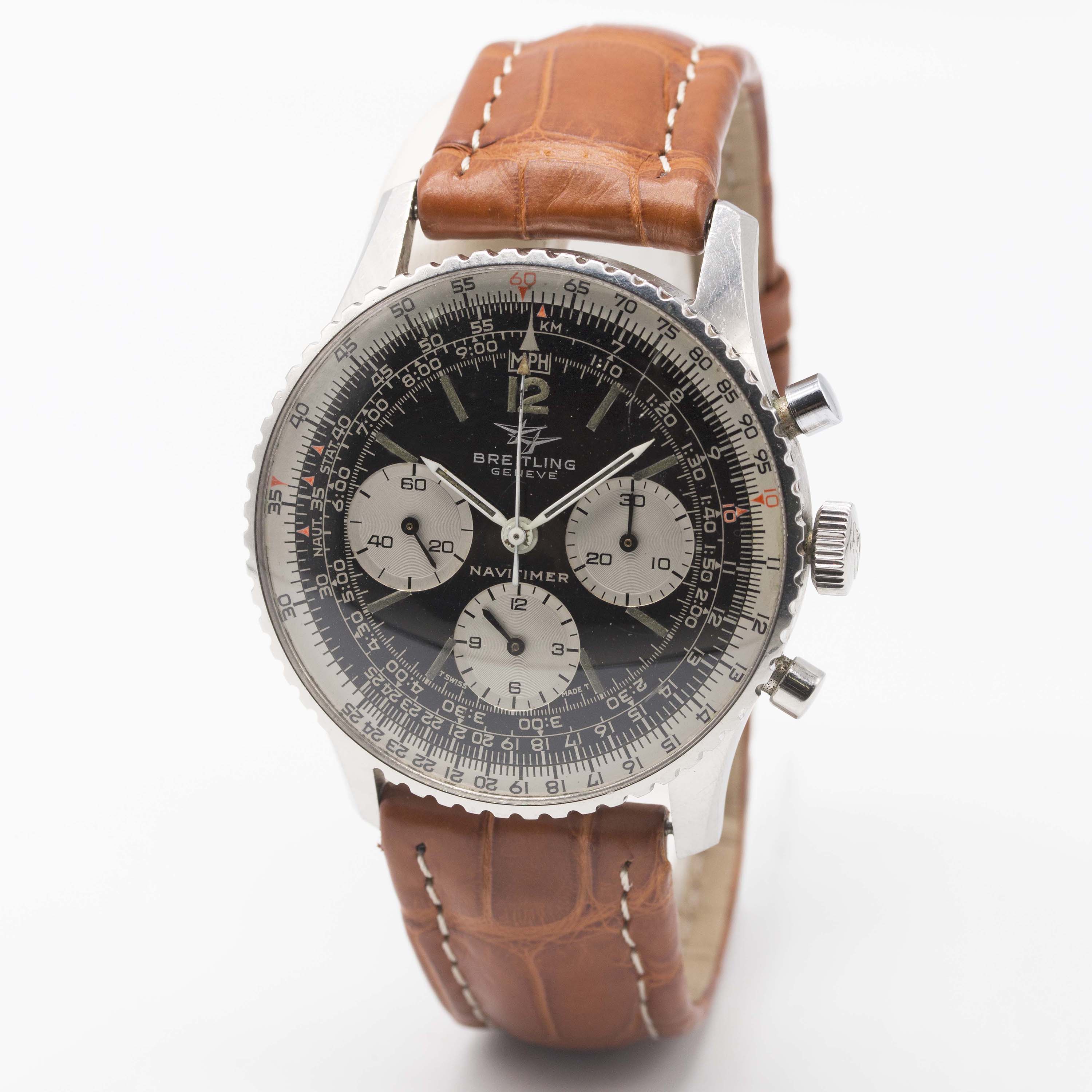 A GENTLEMAN'S STAINLESS STEEL BREITLING NAVITIMER CHRONOGRAPH WRIST WATCH CIRCA 1971, REF. 806 " - Image 4 of 11