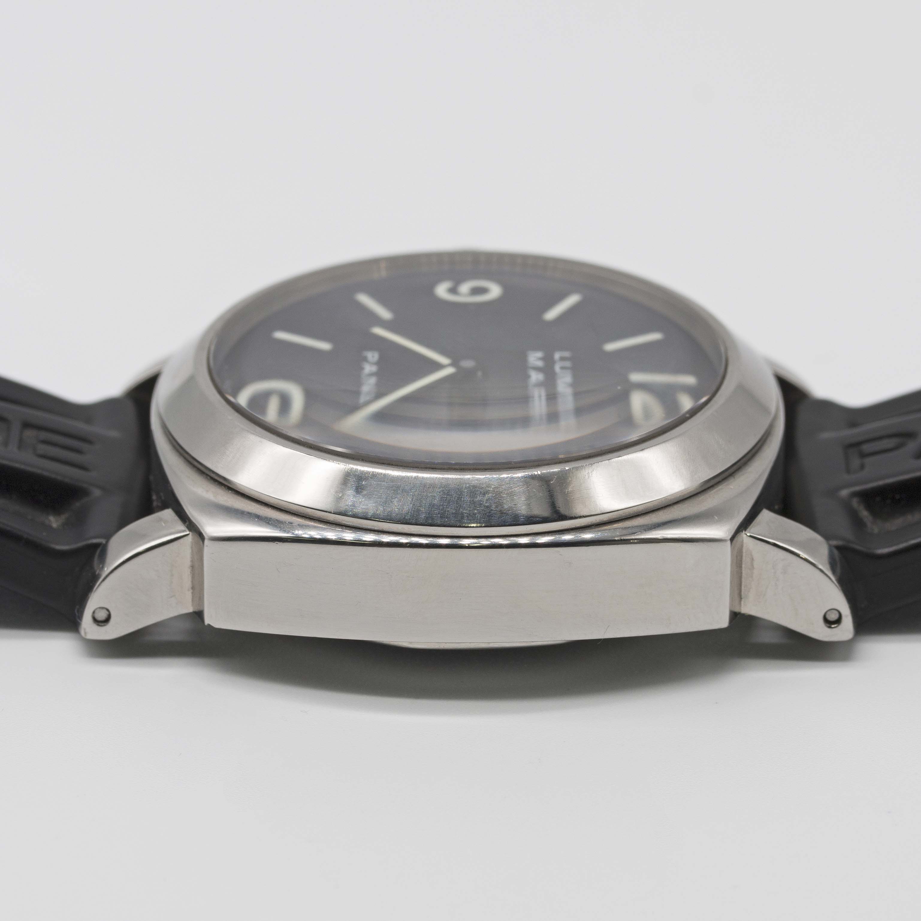 A GENTLEMAN'S STAINLESS STEEL PANERAI LUMINOR MARINA LEFT HANDED WRIST WATCH DATED 2003, REF. - Image 9 of 9
