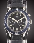 A GENTLEMAN'S STAINLESS STEEL UNISSUED HEUER 