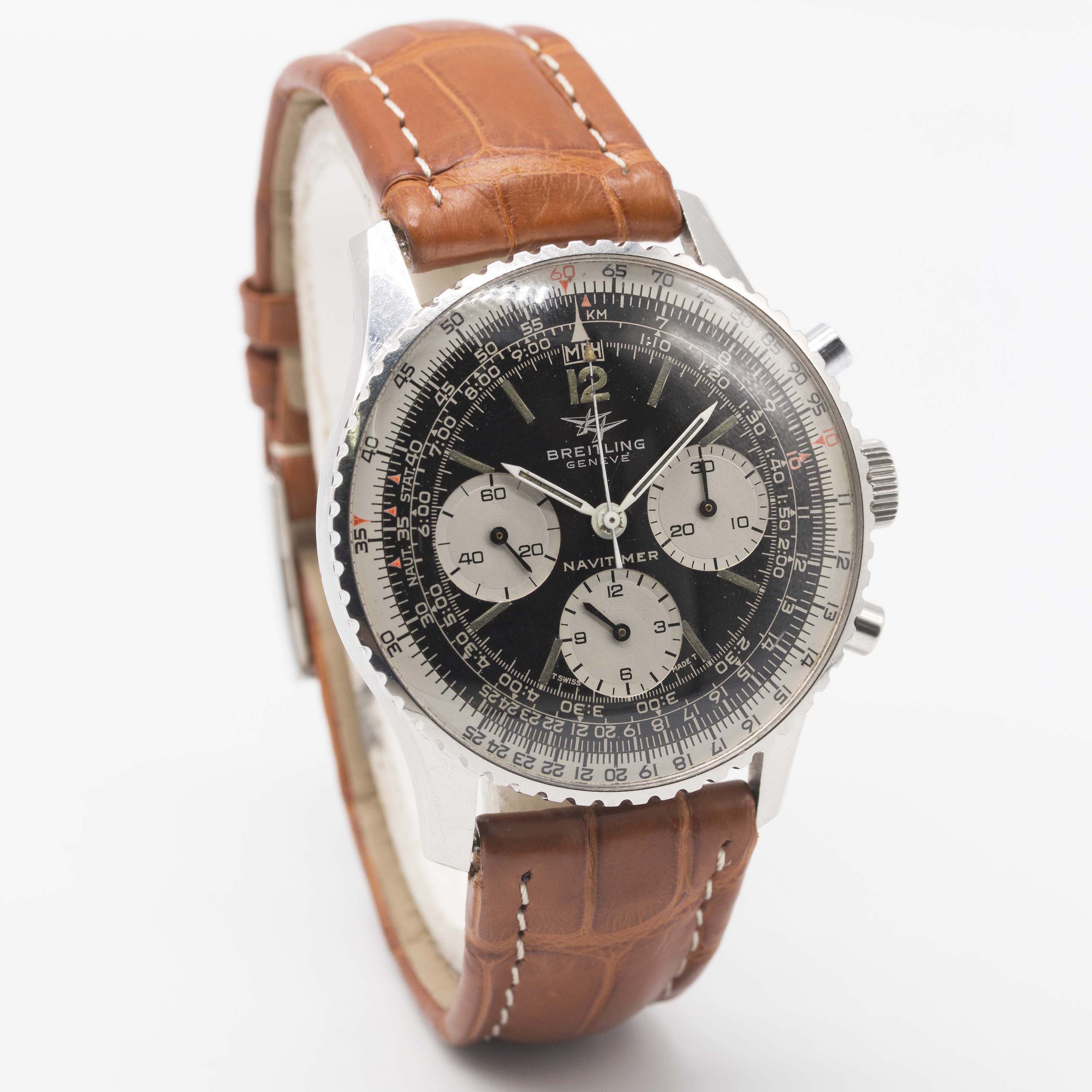 A GENTLEMAN'S STAINLESS STEEL BREITLING NAVITIMER CHRONOGRAPH WRIST WATCH CIRCA 1971, REF. 806 " - Image 5 of 11