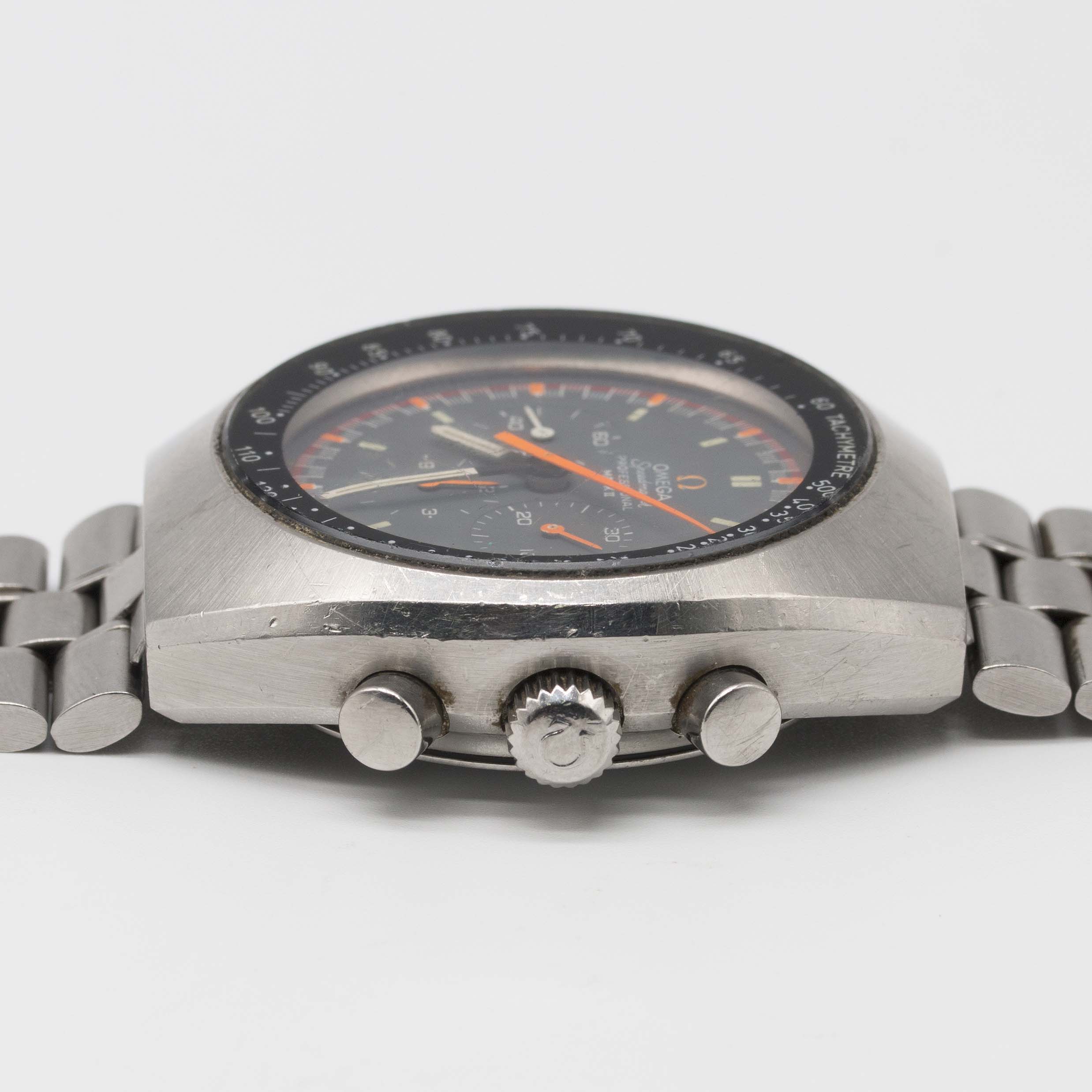 A RARE GENTLEMAN'S STAINLESS STEEL OMEGA SPEEDMASTER PROFESSIONAL MARK II CHRONOGRAPH BRACELET WATCH - Image 11 of 13