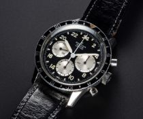 A VERY RARE GENTLEMAN'S STAINLESS STEEL BREITLING UNITIME 24 HOUR CHRONOGRAPH WRIST WATCH CIRCA