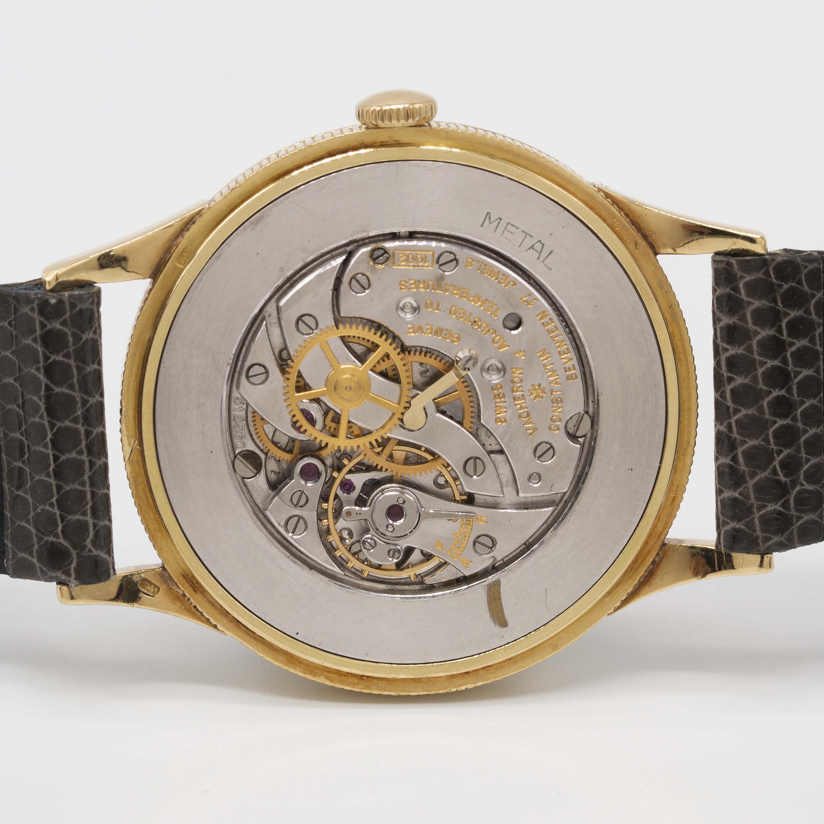 A FINE GENTLEMAN'S 18K SOLID GOLD VACHERON & CONSTANTIN WRIST WATCH CIRCA 1950s, REF. 4894 WITH " - Image 8 of 11