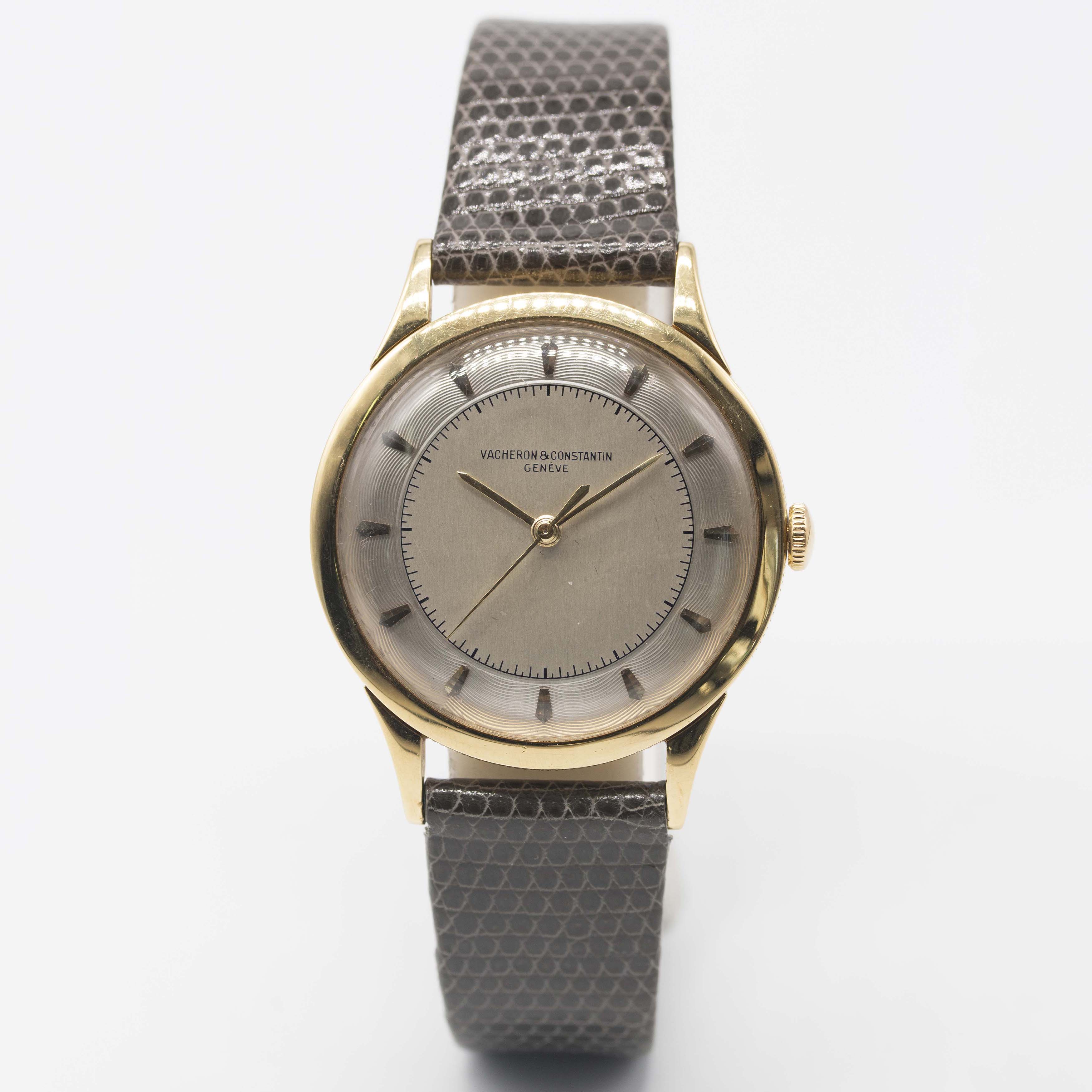 A FINE GENTLEMAN'S 18K SOLID GOLD VACHERON & CONSTANTIN WRIST WATCH CIRCA 1950s, REF. 4894 WITH " - Image 3 of 11