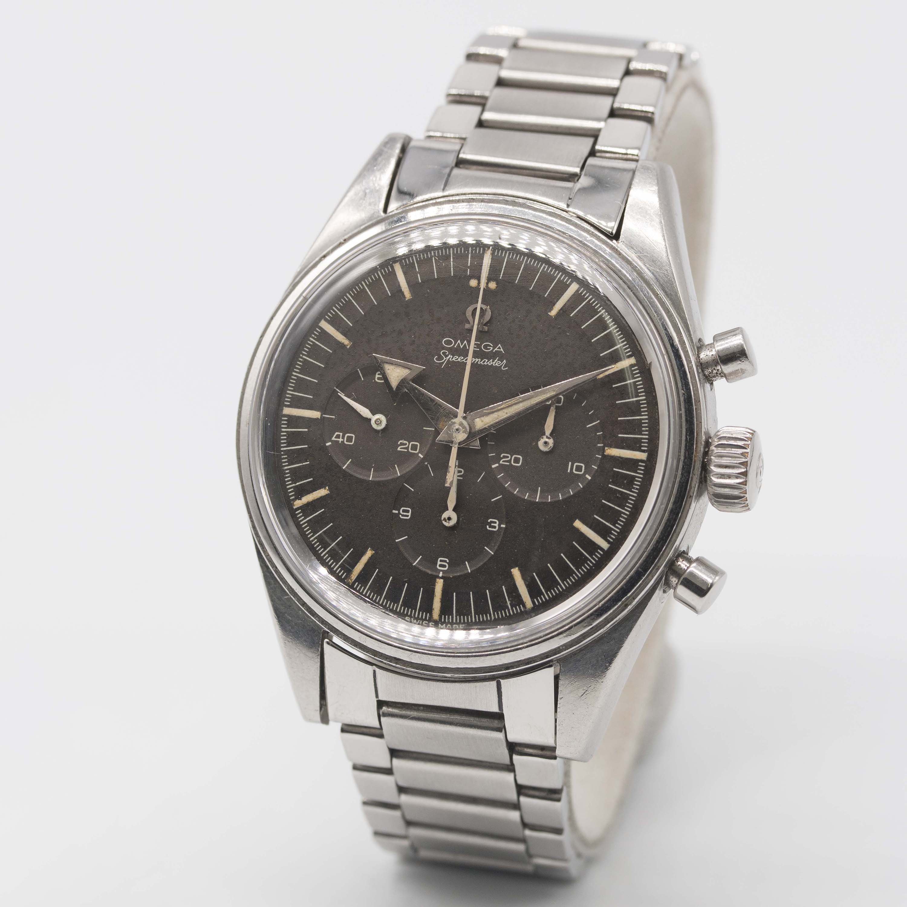 AN EXTREMELY RARE GENTLEMAN'S STAINLESS STEEL OMEGA SPEEDMASTER CHRONOGRAPH BRACELET WATCH DATED - Image 8 of 14